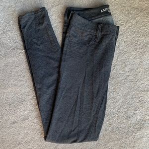 Gray American Eagle Jeggings